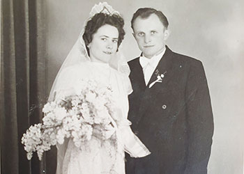 Georg Bergmann mit Frau Anna